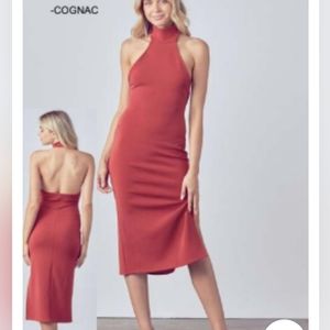 Fore Halter Neck medium length dress NWT